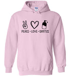 Peace Love Sanitize Unisex Hoodie
