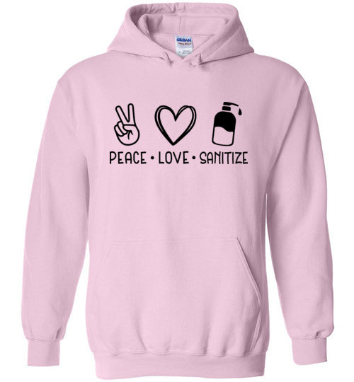 Peace Love Sanitize Unisex Hoodie