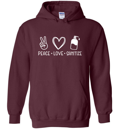Peace Love Sanitize Unisex Hoodie