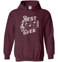 Best Dad Ever Music Notes Hoodie