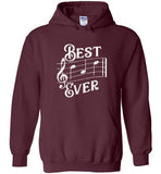 Best Dad Ever Music Notes Hoodie