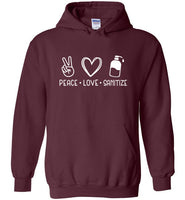 Peace Love Sanitize Unisex Hoodie