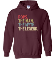Pops The Man The Myth the Legend Hoodie