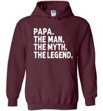 Papa The Man The Myth the Legend Pullover Hoodie