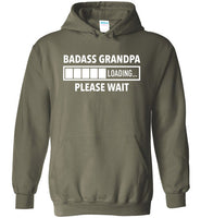 Badass Grandpa Loading Please Wait Hoodie for Men