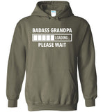 Badass Grandpa Loading Please Wait Hoodie for Men