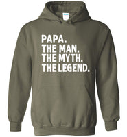 Papa The Man The Myth the Legend Pullover Hoodie