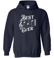 Best Dad Ever Music Notes Hoodie