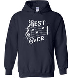 Best Dad Ever Music Notes Hoodie