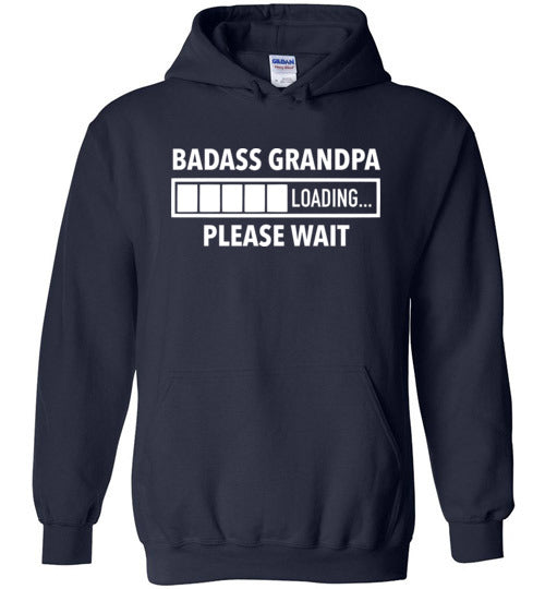 Badass Grandpa Loading Please Wait Hoodie for Men