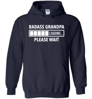 Badass Grandpa Loading Please Wait Hoodie for Men
