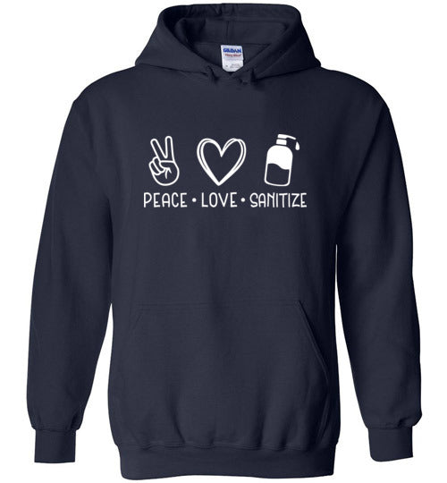 Peace Love Sanitize Unisex Hoodie