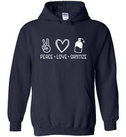 Peace Love Sanitize Unisex Hoodie