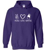 Peace Love Sanitize Unisex Hoodie