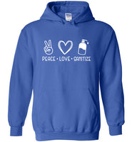 Peace Love Sanitize Unisex Hoodie