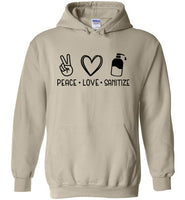 Peace Love Sanitize Unisex Hoodie