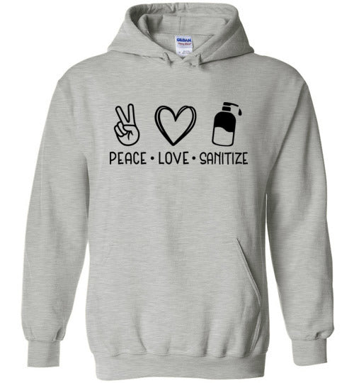 Peace Love Sanitize Unisex Hoodie