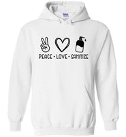 Peace Love Sanitize Unisex Hoodie