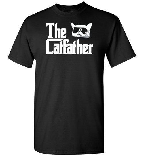 The Catfather Funny Cat Dad Shirt for Men Cat Lovers