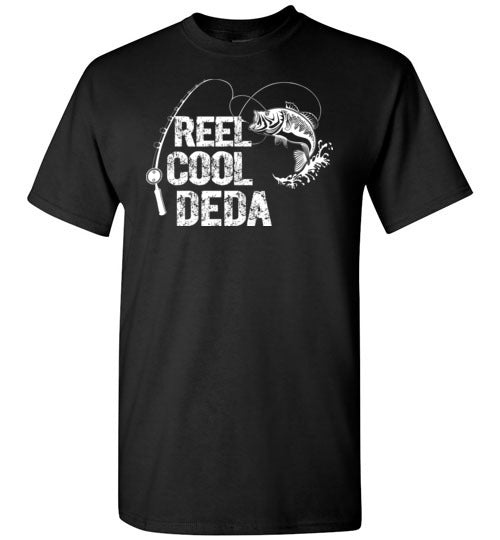 Reel Cool Deda Fishing Themed Shirt for Serbian Grandpa