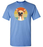 Retro Sunset Chihuahua Sunglasses Shirt for Men, Women and Kids