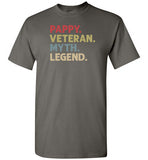 Pappy Veteran Myth Legend Shirt for Men Military Vet Grandpa
