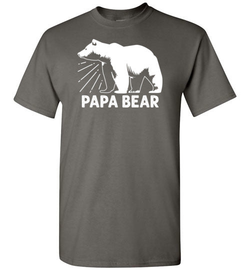 Papa Bear Shirt for Men Dad Grandpa
