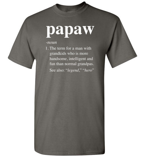 Papaw Definition Shirt for Men Grandpa