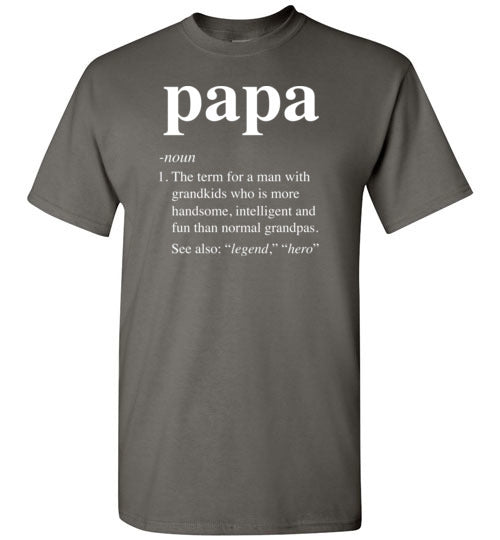 Papa Definition Shirt for Men Grandpa