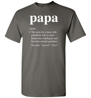 Papa Definition Shirt for Men Grandpa