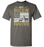 Best Buckin Papa Ever Shirt - Funny Deer Hunting Shirt for Men