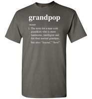 Grandpop Definition Shirt for Men Grandpa