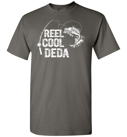 Reel Cool Deda Fishing Themed Shirt for Serbian Grandpa