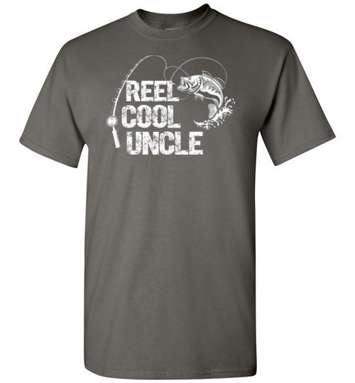 Reel Cool Uncle Fishing Shirt for Men Gift for Fisherman