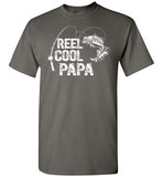 Reel Cool Papa Funny Fishing Shirt for Men Dad Grandpa