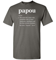 Papou Definition Shirt for Men Grandpa