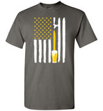 American Flag Beer Tap Shirt Give for Craft Beer Lovers and Brewers