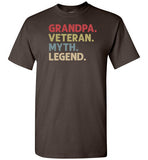 Grandpa Veteran Myth Legend Shirt for Men Military Vet Gift