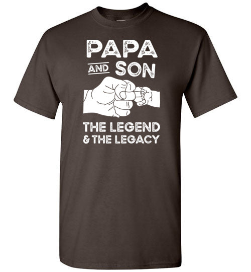 Papa and Son the Legend and the Legacy Shirt for Men