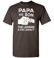Papa and Son the Legend and the Legacy Shirt for Men