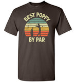 Best Poppy By Par Golf Shirt for Men Grandpa Golfing Tee Gift