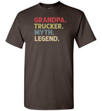 Grandpa Trucker Myth Legend Trucking Shirt for Men