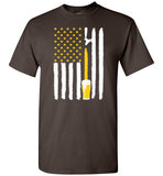 American Flag Beer Tap Shirt Give for Craft Beer Lovers and Brewers