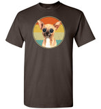 Retro Sunset Chihuahua Sunglasses Shirt for Men, Women and Kids