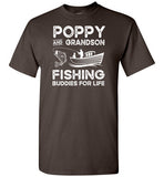 Poppy and Grandson Fishing Buddies for Life Matching Shirt for Men