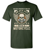 Never Underestimate an Old Guy with a Motorcycle Shirt for Men