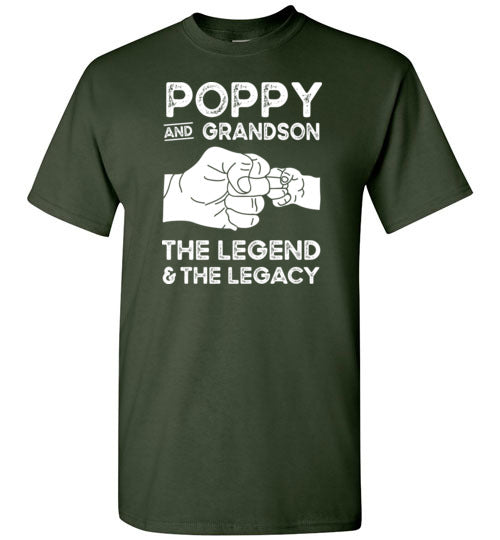 Poppy and Grandson the Legend and the Legacy Shirt for Men