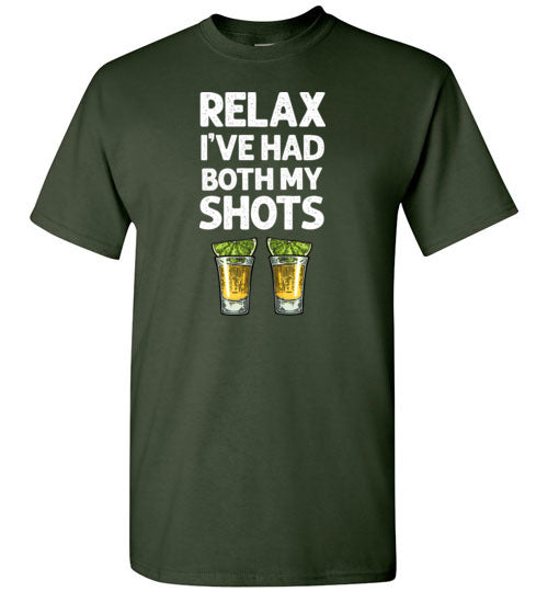 Relax I've Had Both My Shots Fun y Tequila Vaccination Shirt
