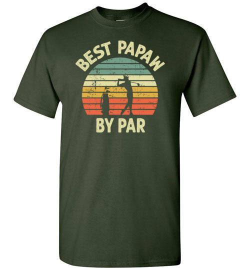 Best Papaw By Par Golf Shirt for Men Grandpa Golfing Tee Gift