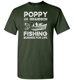 Poppy and Grandson Fishing Buddies for Life Matching Shirt for Men